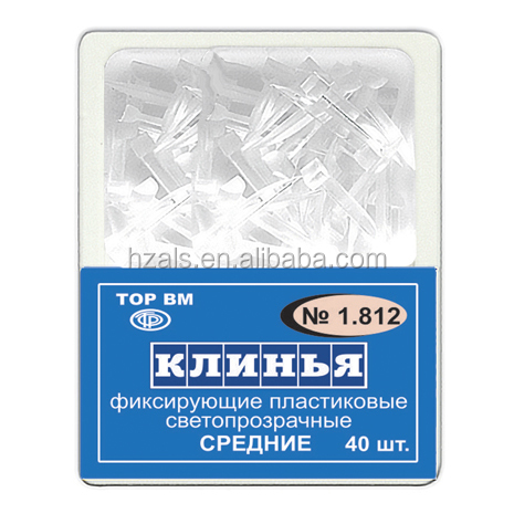 Manual Fixing Transparent Wedges Thin and Medium Wedge 2 Types No. 1.810 Kit 40 pcs. TOP BM for Dental Professionals