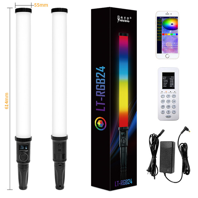 OEM logo Hand held 14 effects led stick light with Wireless DMX control for film shooting RGB LED Tube Light
