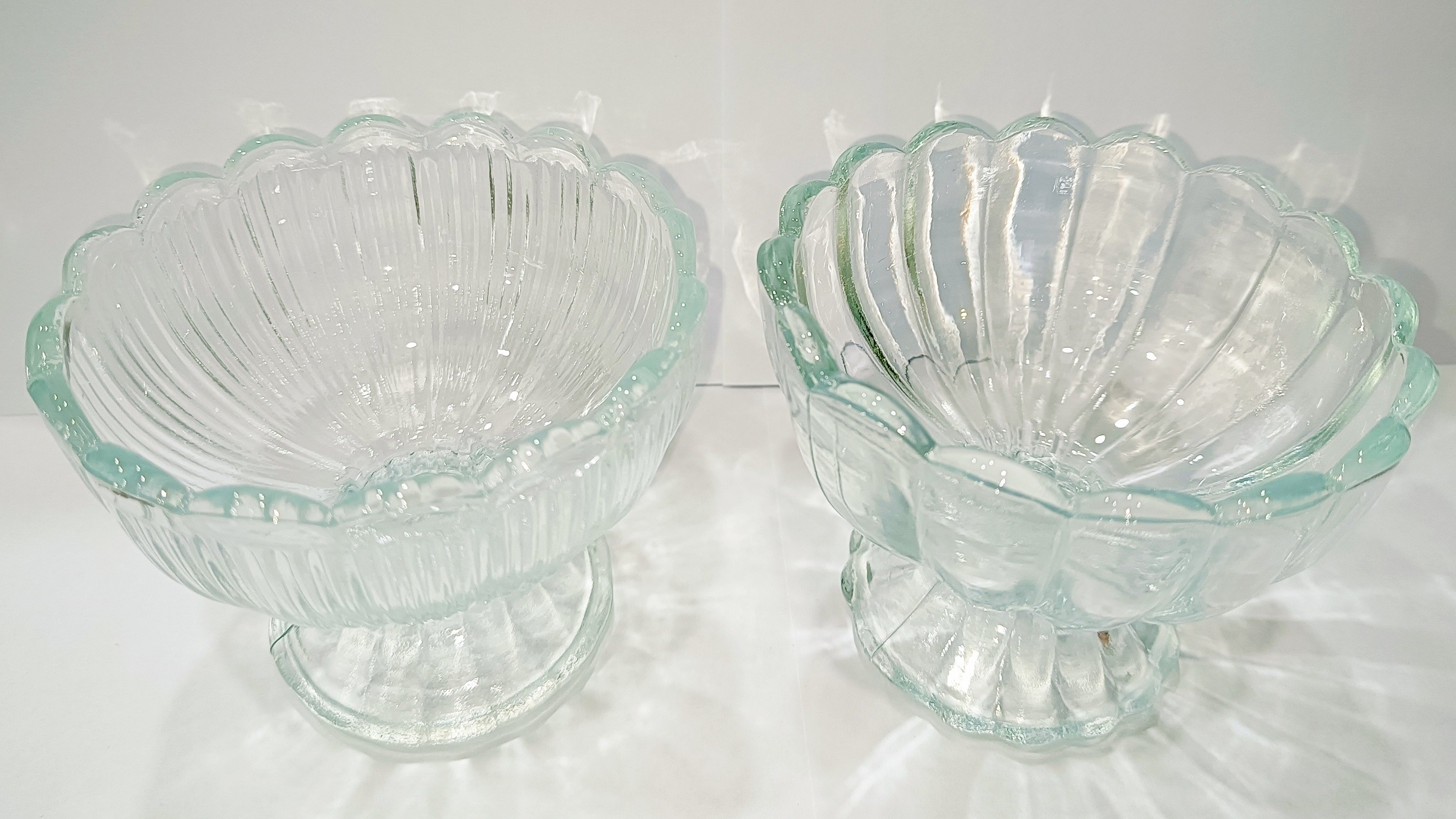 Light Luxury Style Dessert Glass Bowl Ice Cream Glass Cup Transparent