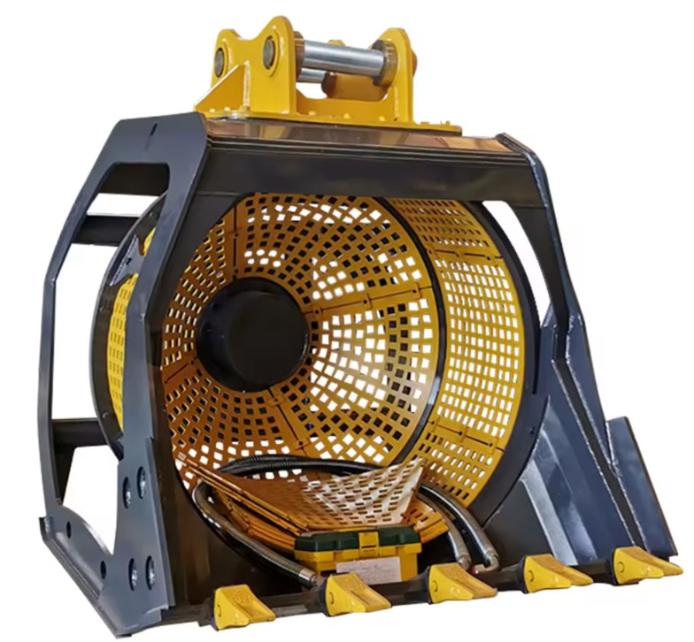 Top Soil Screening Bucket CE Certificated Rotary Screening Bucket