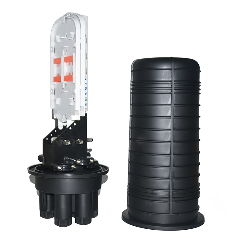 IP68 Fiber Optic Splice Closure , Joint Closure 144 Core With Vertical Dome Type