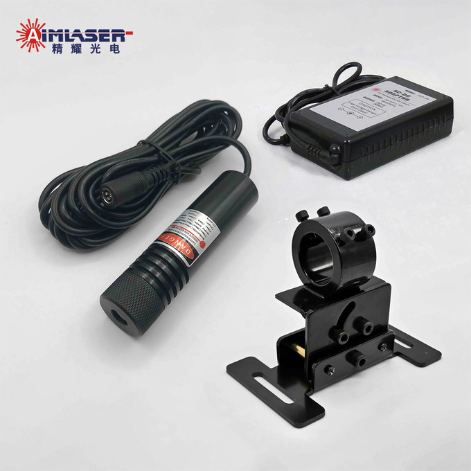 Green Laser Line Projector Generator 520nm 532nm with Power Supply Adapter and Mounting Bracket