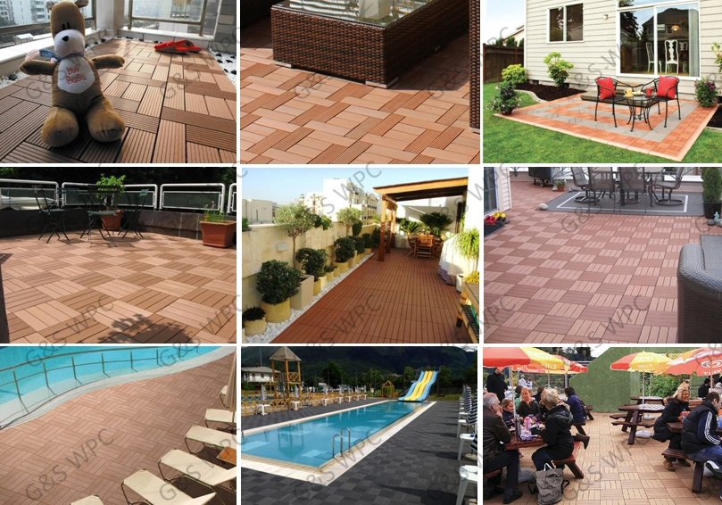 50mm Wood Plastic Composite Flooring Wpc Diy Decking Waterproof Interlocking Deck Boards