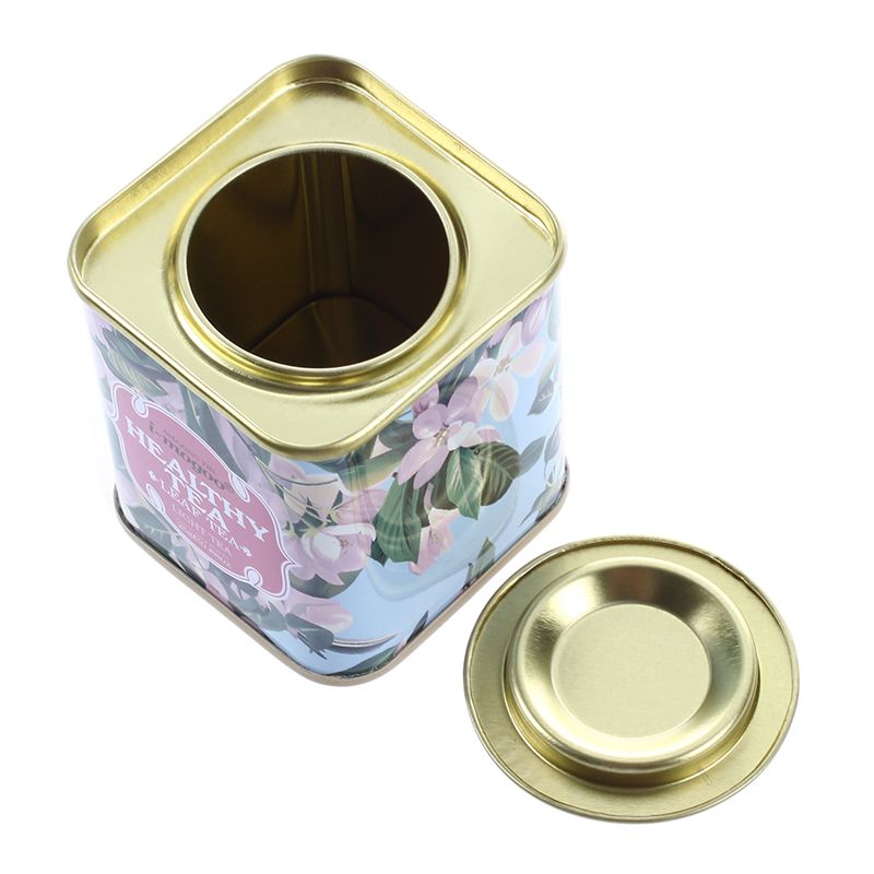 Dustproof Tea Packaging Rectangle Tin Box With Lid Anticorrosive Thickened