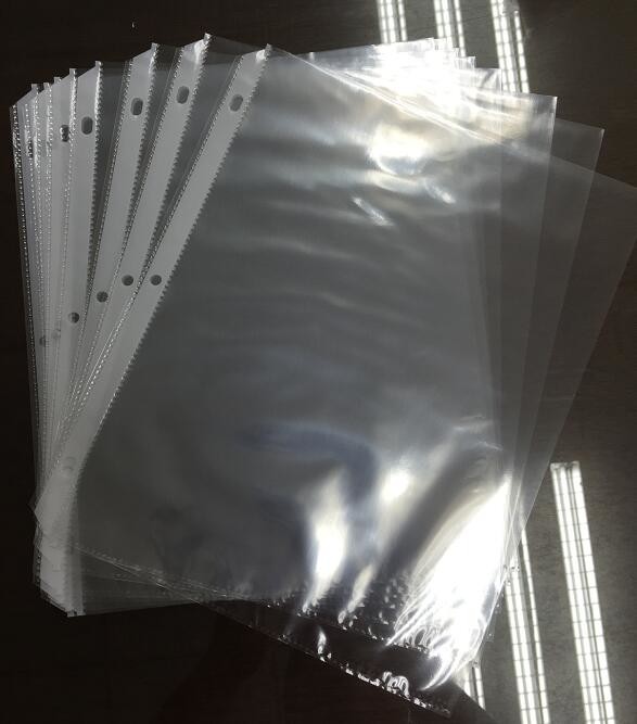 3 holes A4 PP Color Sheet Protector Page Protector for office documents