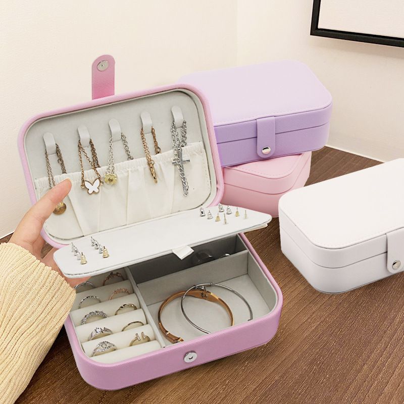Mini Jewelry Travel Case, Portable Jewelry Storage for Packaging Rings Earrings Necklace, Wedding Party Gift Box