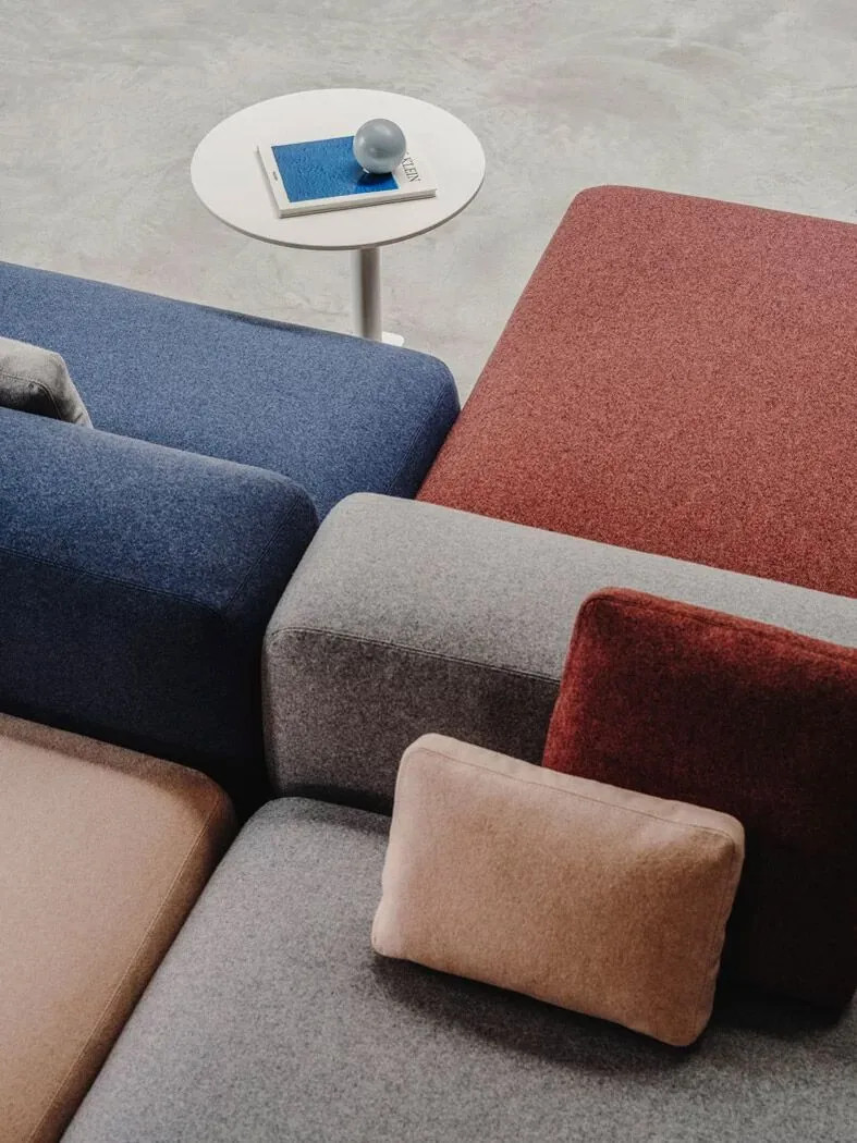 Customized Modular Plus Fabric Sofa With Removable Cover For Hotel Lounge