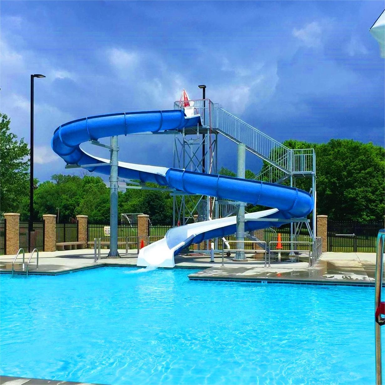 Outdoor Fiberglass Swimming Pool Water Park Equipment For Playground