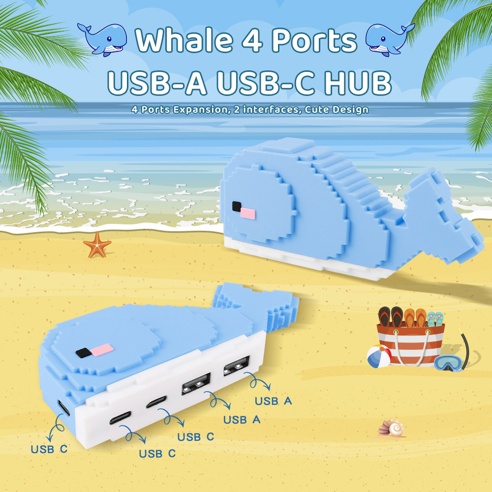 Multi Port Data Transfer Memory Card Hub With Memory Card Reading For Laptop