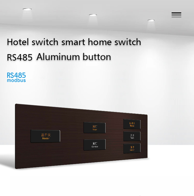 Laffey 5 conjoined Smart Push Button Wall Switch For Light Control