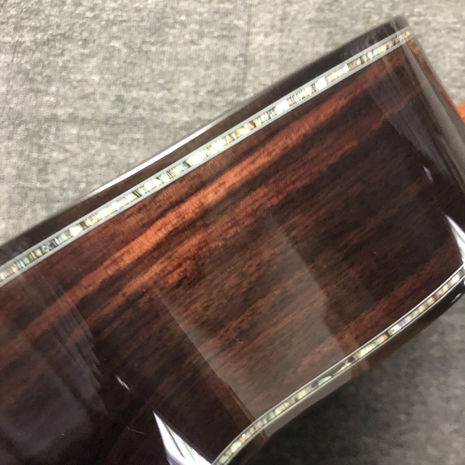 Custom O Body 39 Inch Abalone Binding Sunburst Color Acoustic Guitar Accept Guitar, Amp, Pedal OEM