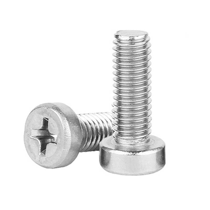 Stainlesss Steel Material Round Head Cross Recessed Conbination Spring Washer Screw Use for Retail Industry