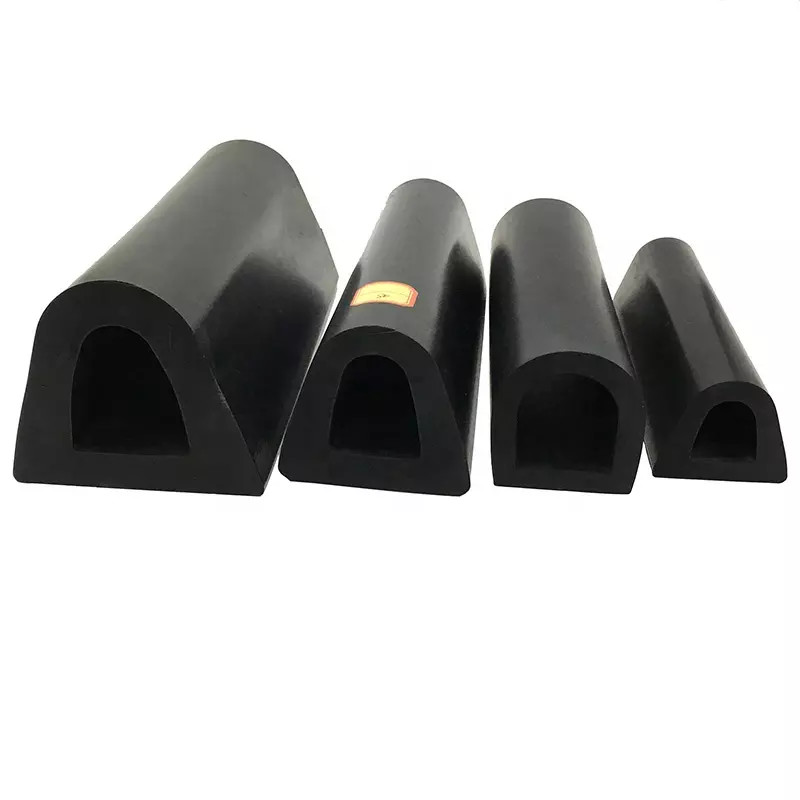 Dock Bumper Rubber D Type Fender For Marine And Boat