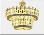 Round Modern LED Smoke Grey Crystal Chandelier E14 Electroplated Thickened Ceiling Plate