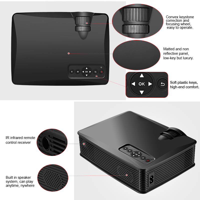 1500 Lumens 60Hz 1080P Bluetooth Home Theatre