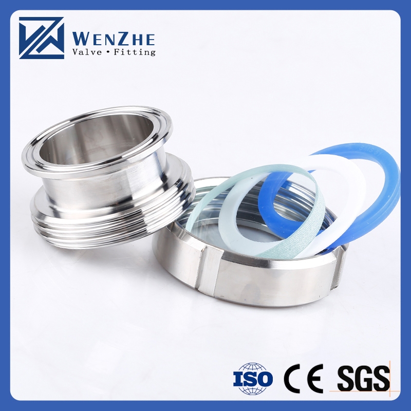 Customized Forged Stainless Steel Sanitary Pipe Fittings Weld Union Coupling for Dairy
