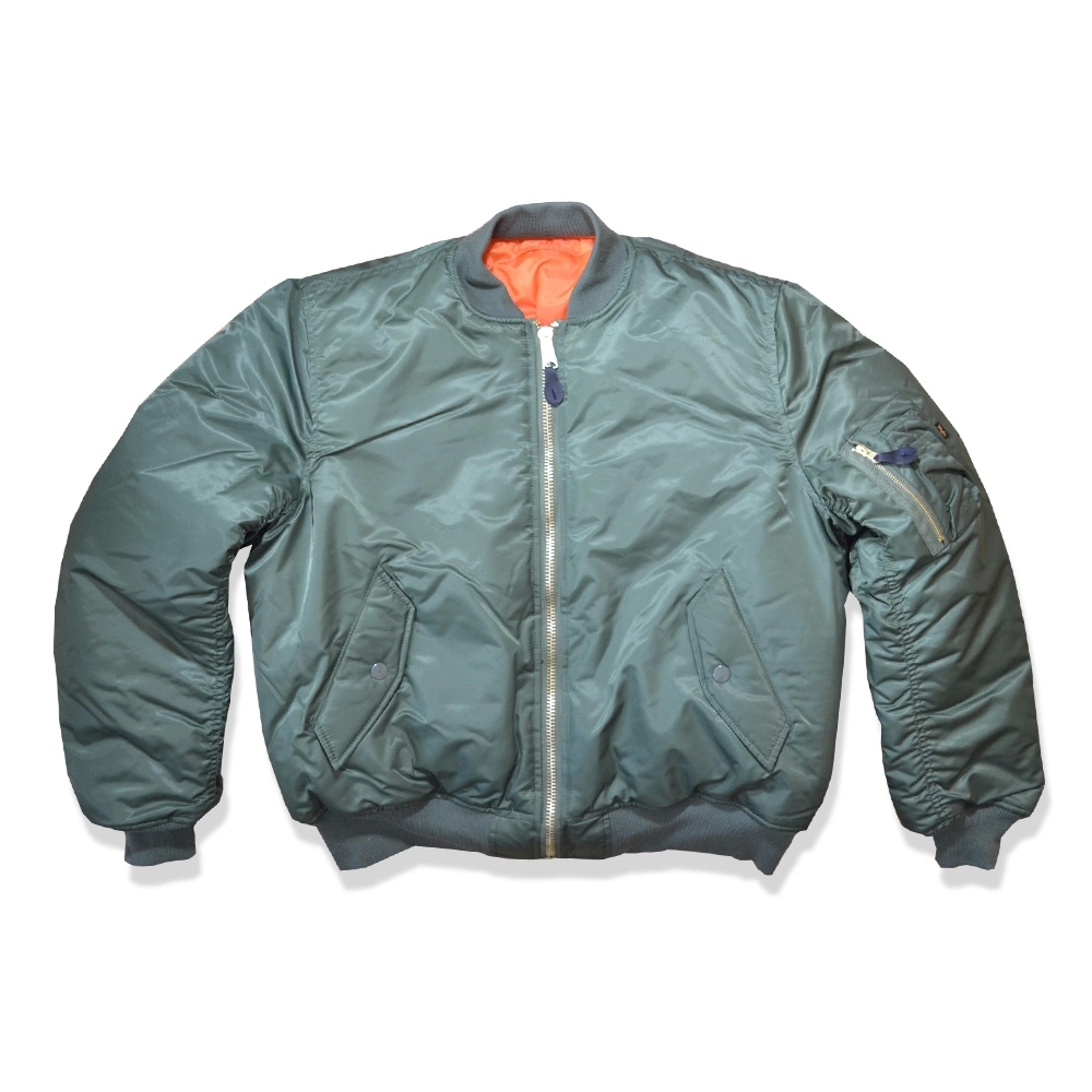 Popular Men'S Flight Aviator Bomber Jacket , Male Bomber Jacket Polyester Lining
