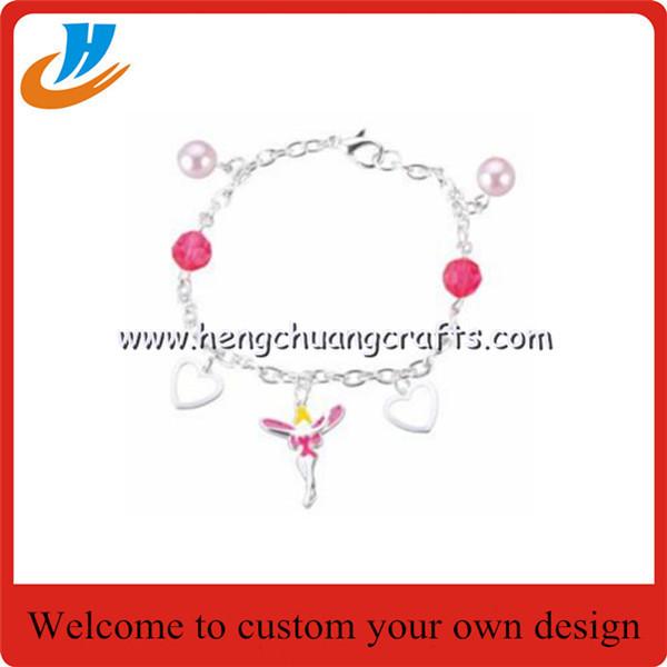 Zinc alloy Fashion Jewelry metal Bracelet with Diamond for custom