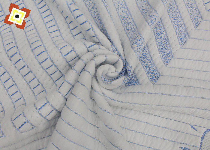 160gsm Bullet Knitted Jacquard Mattress Fabric Custom Digital Printing