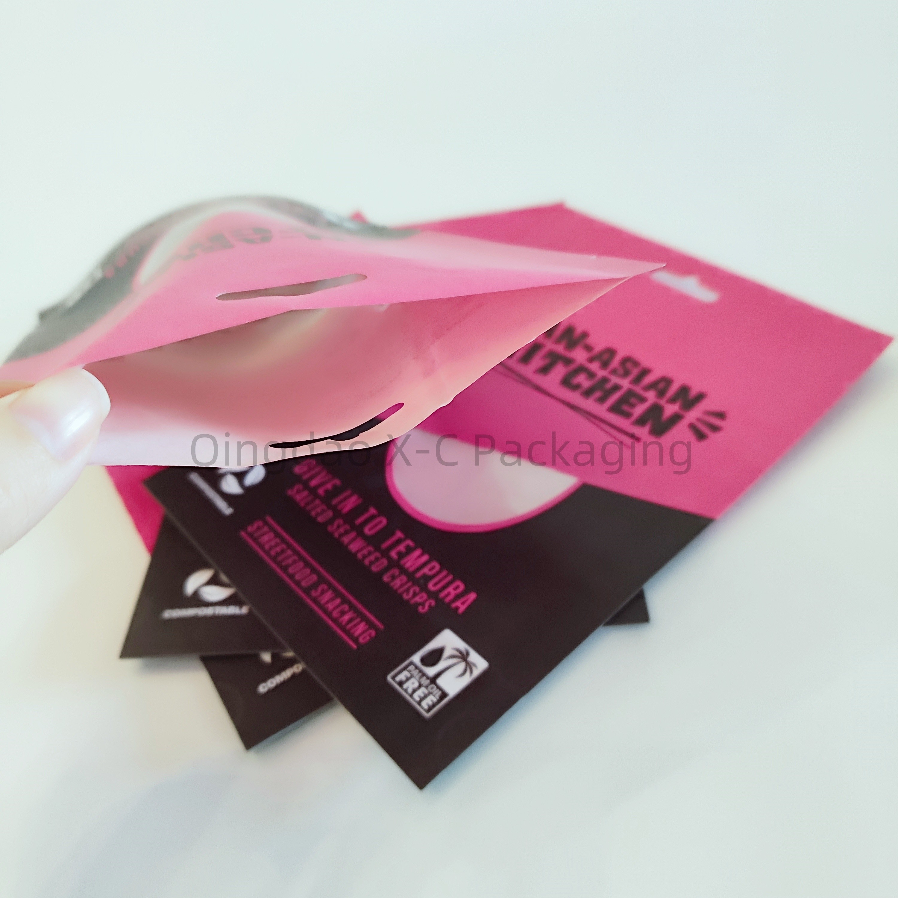 Sustainable Biodegradable Packaging Pouches 100% Compostable Zipper Top