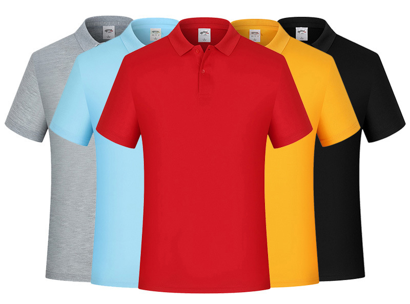 Business Casual Short Sleeve Polo Shirts Embroidered Anti Wrinkle