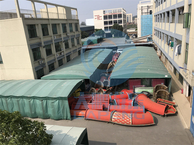 3.5M Private Commercial Size Water Slide Fiberglass Swimming Pool Slide For Adults