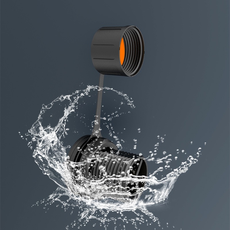 M16 3-Core Male Pin Waterproof Panel Mount Connector IP67 Nylon Material Controller 