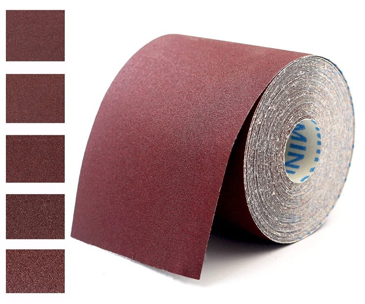 Sanding Roll 3inch Width Wood Polishing Sandpaper Cloth Woodworking Paint Removal