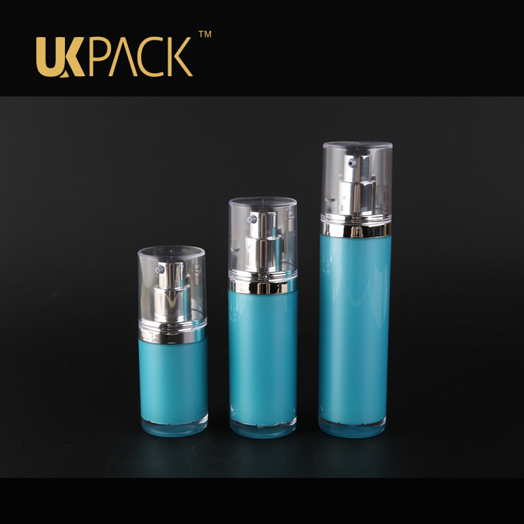 UKPACK Double layer 30ml PMMA cosmetic airless pump bottle for essence eye cream