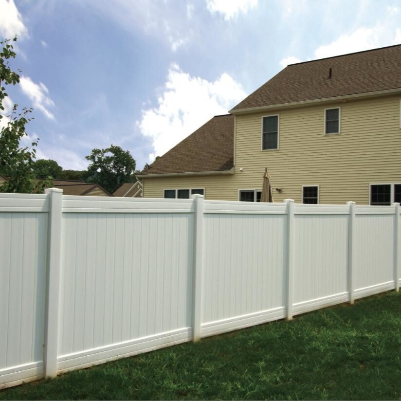 High Quality Material Outdoor White PVC Plastic Vinyl Privacy Fencing