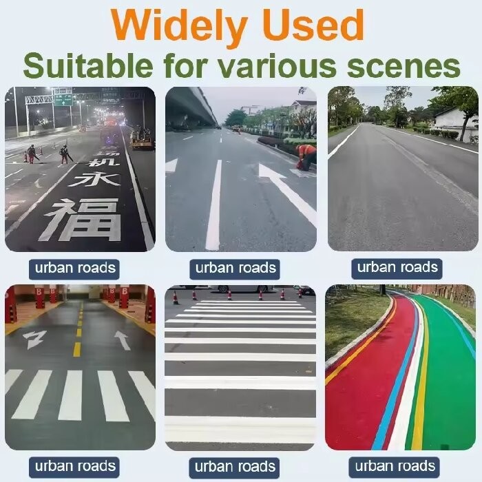 Two Component Cold Road Marking Paint Blue Green Red Yellow Road Marking Spray Paint