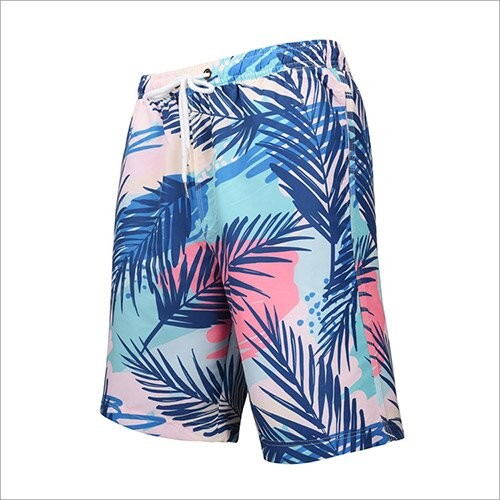 OEM maufactory Summer Beach Print Polyester Shorts Quick Dry For Men Shipping By Sea