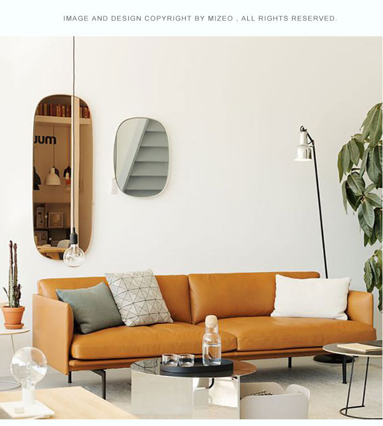 Comtemporary Living Room sofa with wood / modern fabric sofa / leather Single Double Three Seat
