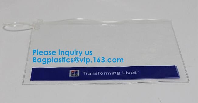 Custom Waterproof Clear PVC Slider k Bubble Cosmetic Bags,Clear PVC PP OPP PE LDPE slider bag,Vinyl Pvc k Ba
