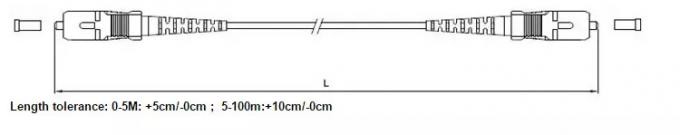 9/125 Duplex SC/UPC-SC/UPC Fiber Optic Patch Cord Single Mode