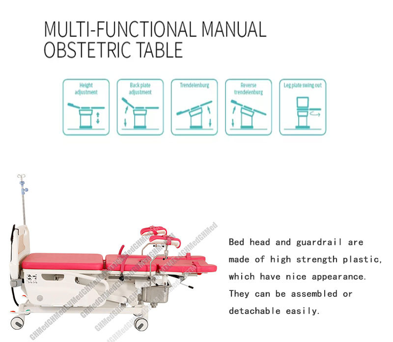 Gynecological Medical Hospital Beds Electric Obstetric Bed Delivery Tables CE ISO Certificate