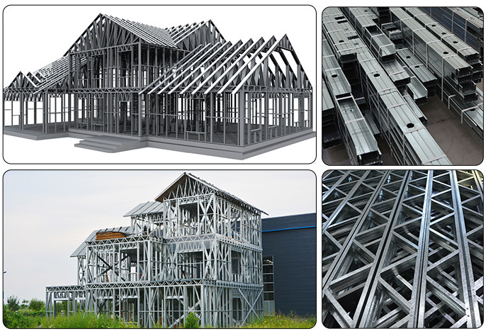Light Steel Roll Forming Machine for Modular Prefabricated Steel Frame House