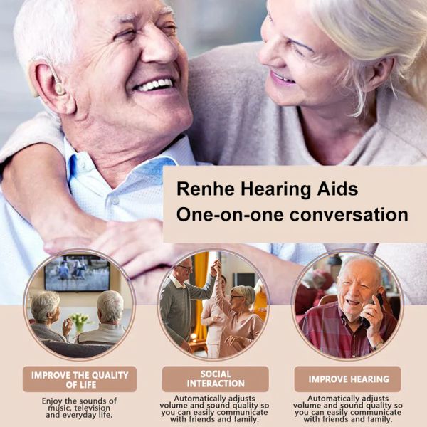 The latest 3rd generation noise-canceling advanced hearing aid, an ear hearing aid designed specifically for the elderly.