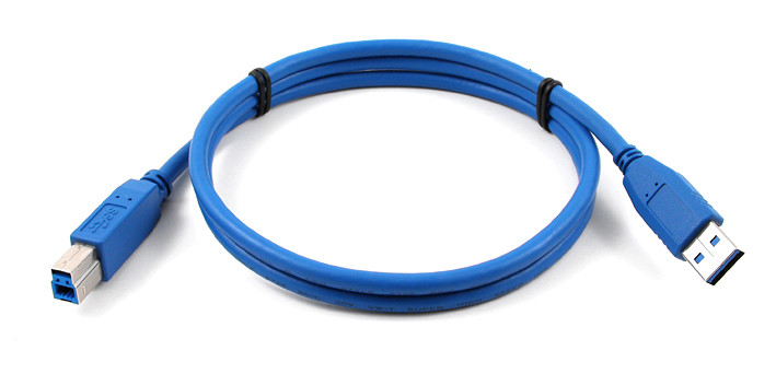 Blue USB3.0 A-type to USB3.0 micro B-type for print machine cable, 1.5m 2m 3m