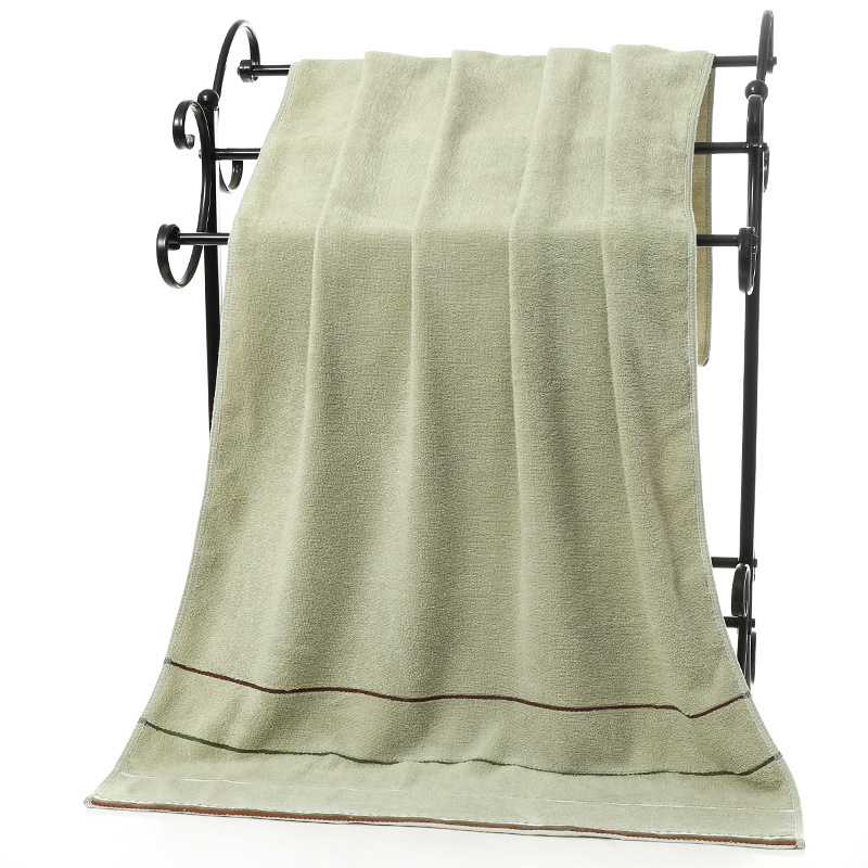 Six Color Striped Bath Towel Set Sustainable Thick Absorbent Cotton Great for Gifting