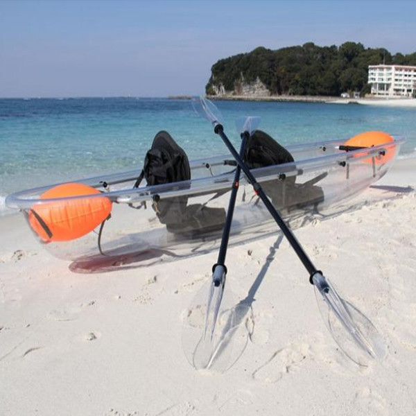 Lightweight Lake Transparent Canoe With Balanced Outrigger SGS Certification