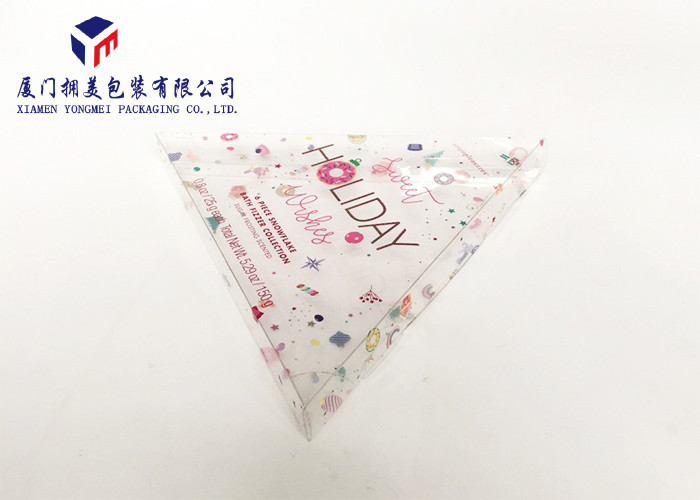 Triangle Shape Custom Plastic Box Packaging , Pet Packaging Box For Bath Fizzer