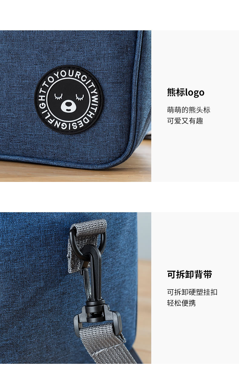 COMMUTER LUNCH BOX HANDBAG SQUARE INSULATED BAG ALUMINUM FOIL THICKENED BENTO BAG OFFICE STUDENTS BRING MEALS LARGE CAPA