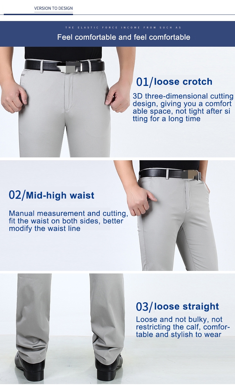 2022 Men's Black Logo Print Cargo Trousers Straight Fit Chino Office Pants for Business