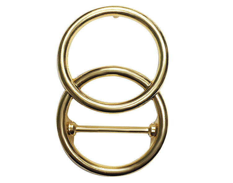 Heavy Retro Ring Zinc Alloy Belt Buckle 40MM With Elegant Appearance