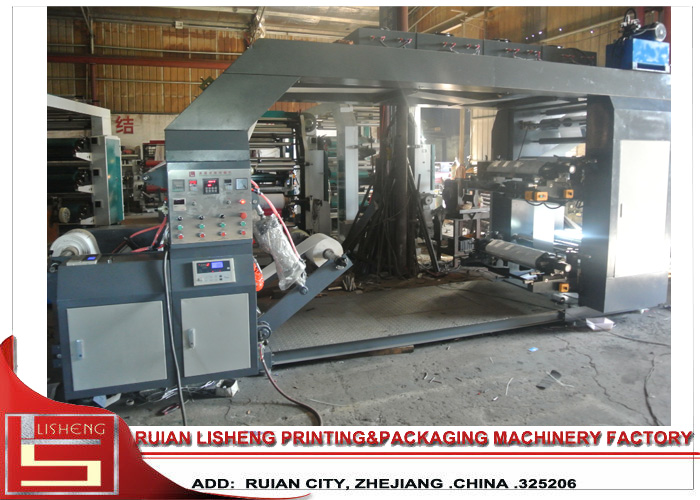 High Speed Automatic 4 Color Flexo Printing Machine 600mm - 3200mm Width