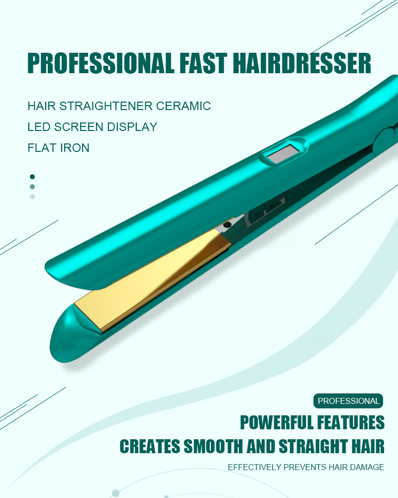 1 Inch Flat Iron Hair Straightener PTC / MCH heater for Salon