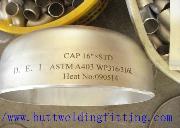 Alloy Steel / Duplex Stainless Tube End Caps ASTM A403 WP304 / 304L WP316 / 316L