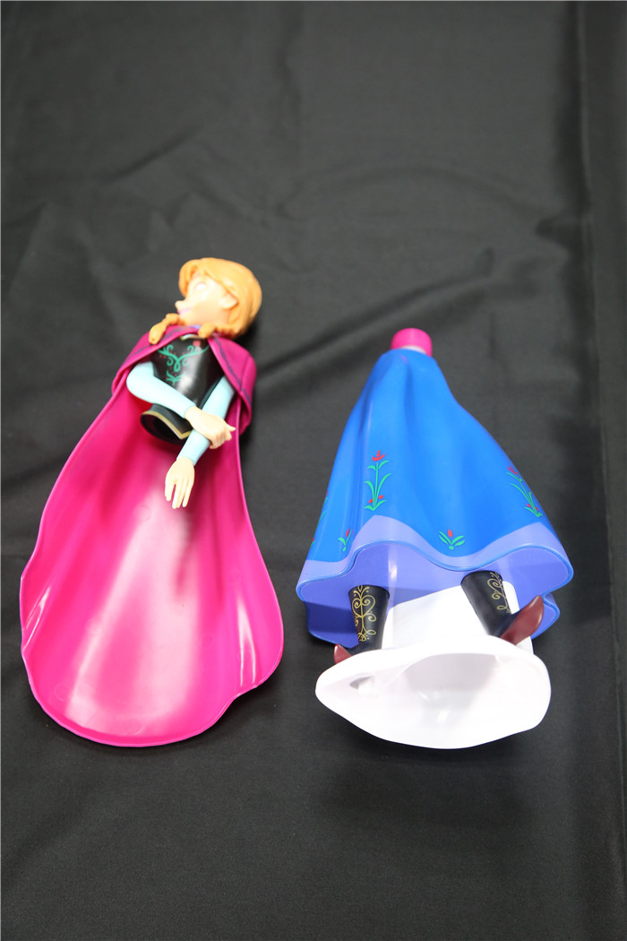 Blue Snow Color Disney Frozen Figurines Cartoon Shampoo Bottle ANNA ELSA Princess Container