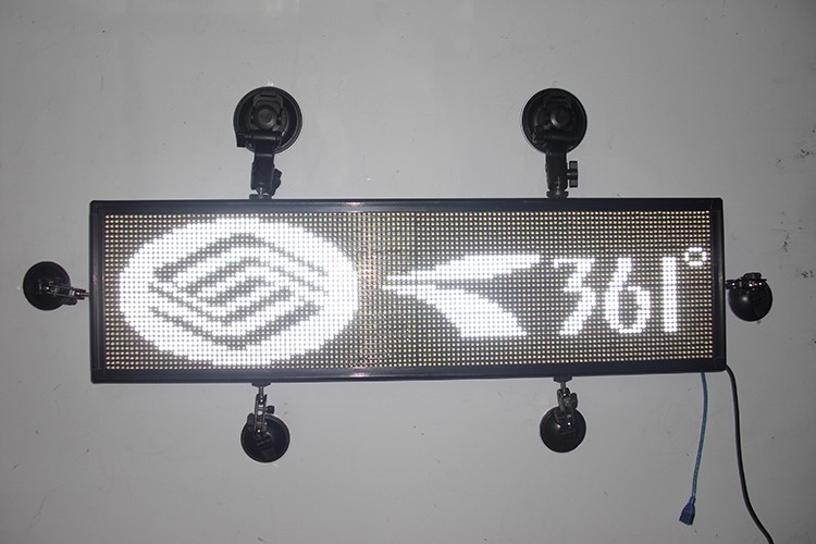 led car rear window digital display advertising with sucker